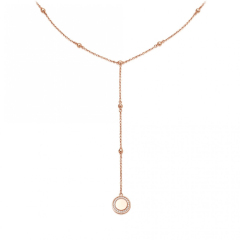 Sterling Silver Jewelry Manufacturer New Collection Beaded Lariat Chain Hanging Cosmos Necklace