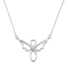 High Polish Sterling Silver Angel Necklace China Jewelry Manufacturer