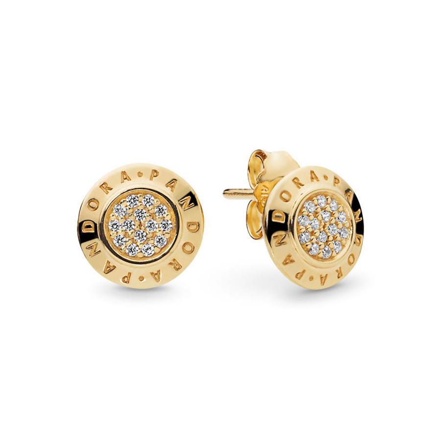 S925 ALE Earrings Sterling Silver Pink Rose Round Stud Earrings with Clear Cubic Zirconia 280559CZ