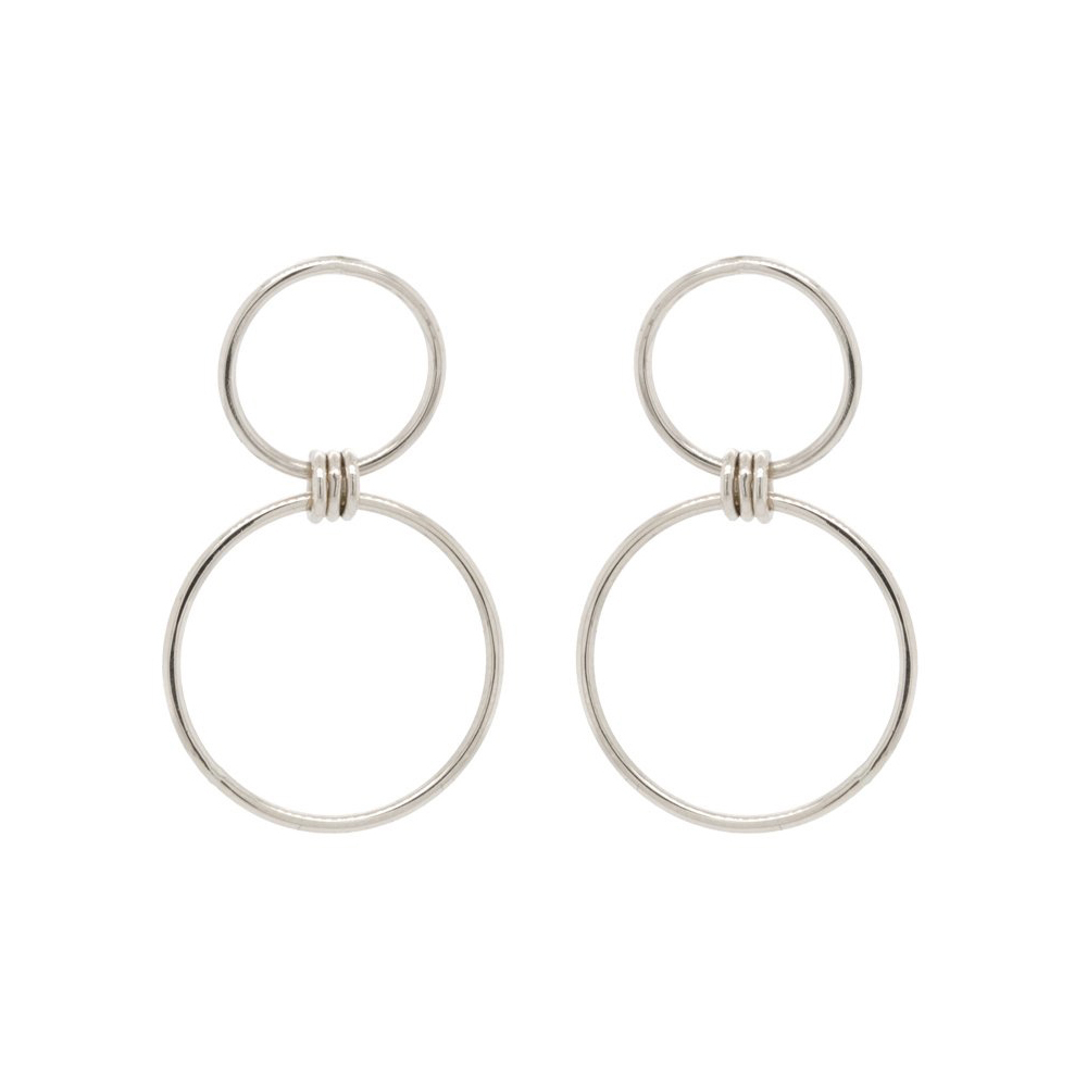 925 Sterling Silver Mixed Circle Earrings Women Jewelry