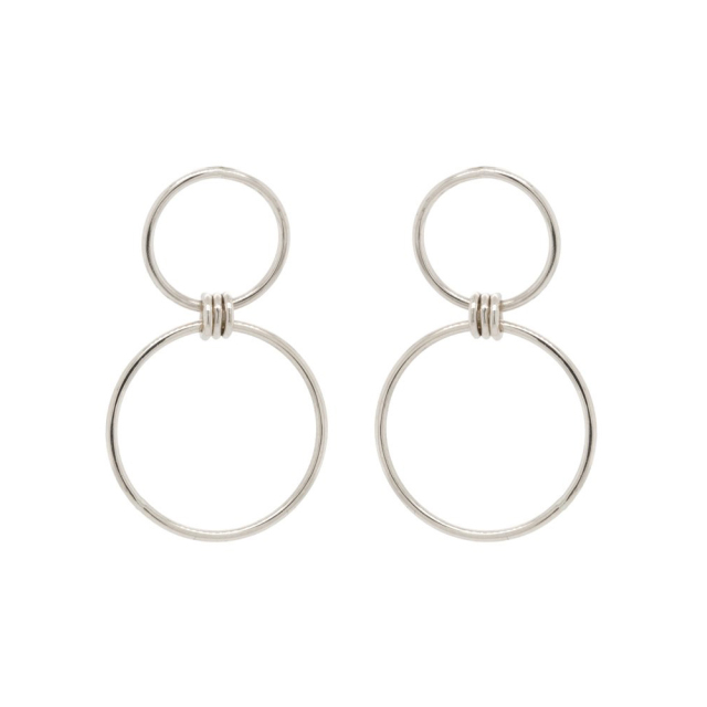 925 Sterling Silver Mixed Circle Earrings Women Jewelry