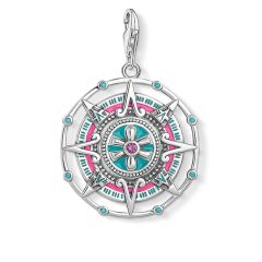 Customized 925 Sterlling Silver 18K Gold Plated Multicolor Enamel Mystical Aztec Symbolism Amulet Pendant PE843-973-7