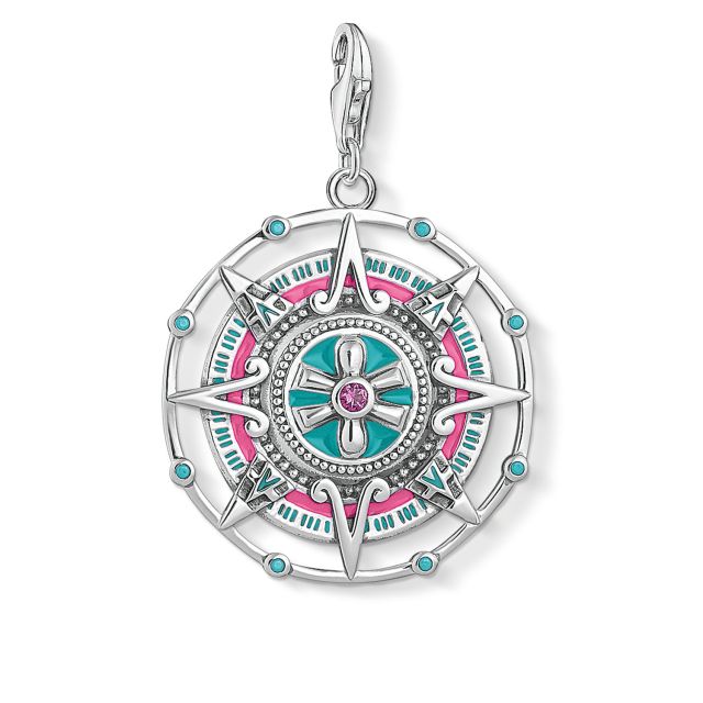 Customized 925 Sterlling Silver 18K Gold Plated Multicolor Enamel Mystical Aztec Symbolism Amulet Pendant PE843-973-7