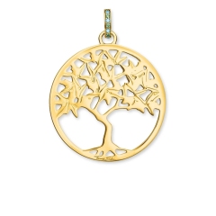 Ladies Thomas Sterling Silver Glam & Soul Paradise Multistone Tree of Love Pendant PE826-973-7