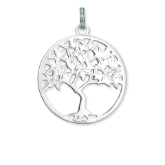 Ladies Thomas Sterling Silver Glam & Soul Paradise Multistone Tree of Love Pendant PE826-973-7