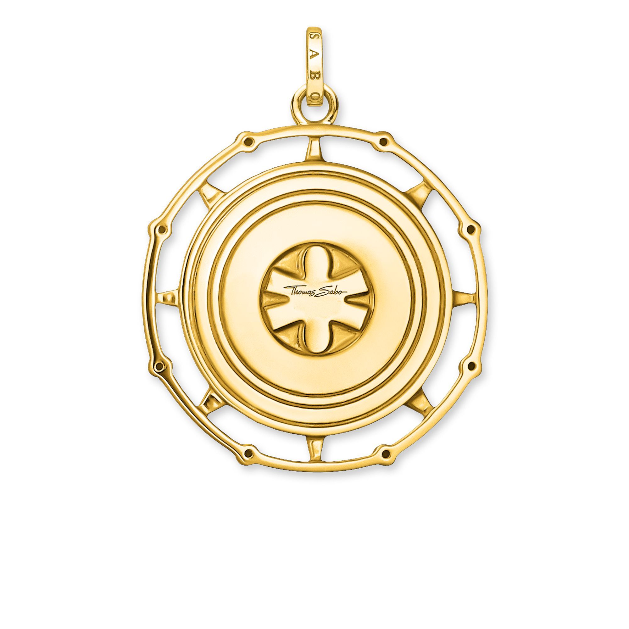Customized 925 Sterlling Silver 18K Gold Plated Multicolor Enamel Mystical Aztec Symbolism Amulet Pendant PE843-973-7