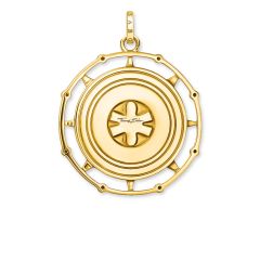 Customized 925 Sterlling Silver 18K Gold Plated Multicolor Enamel Mystical Aztec Symbolism Amulet Pendant PE843-973-7