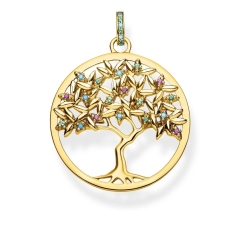 Ladies Thomas Sterling Silver Glam & Soul Paradise Multistone Tree of Love Pendant PE826-973-7