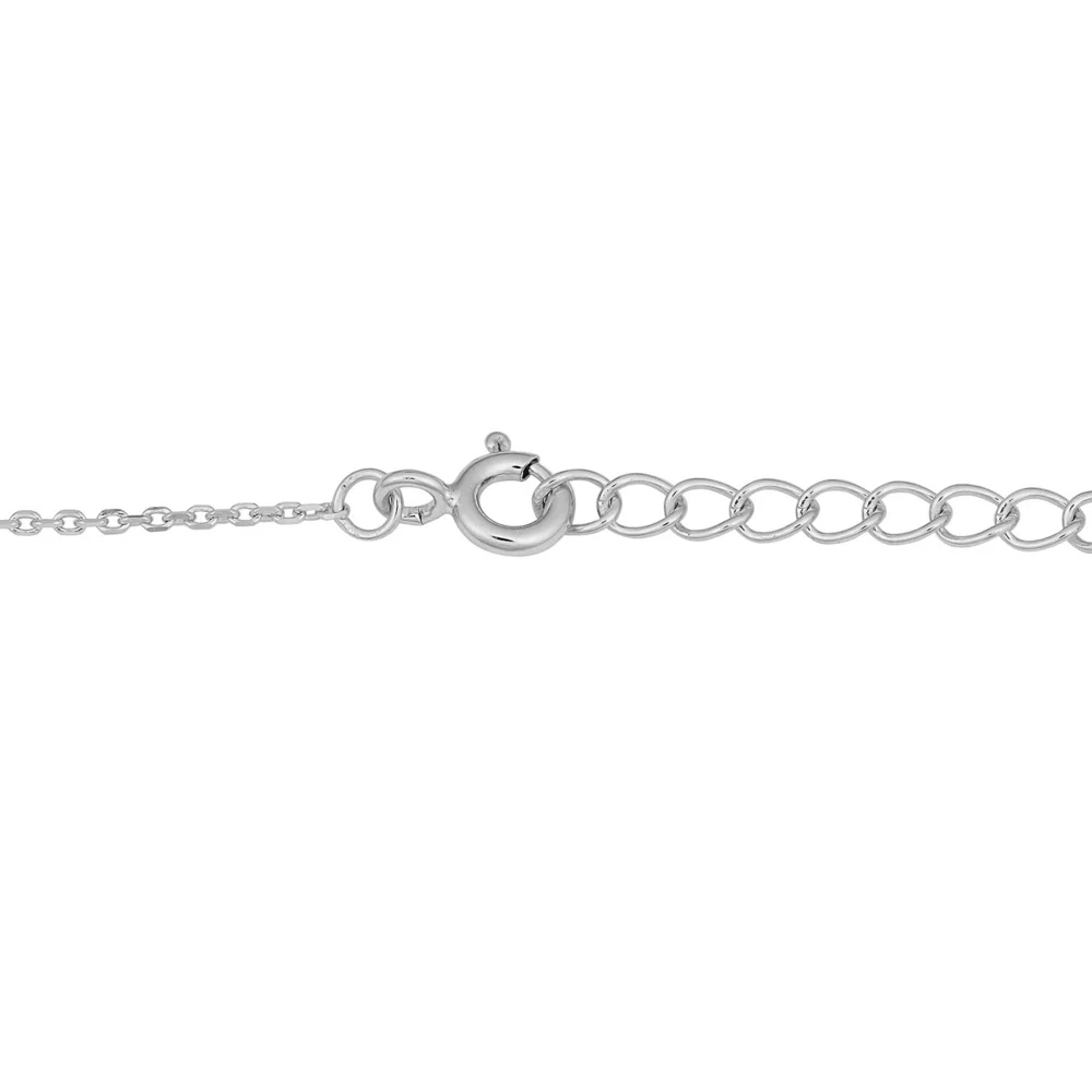 Landou Jewelry Rhdoium-plated Sterling Silver Cubic Zirconia Double Heart Adjustable Bracelet