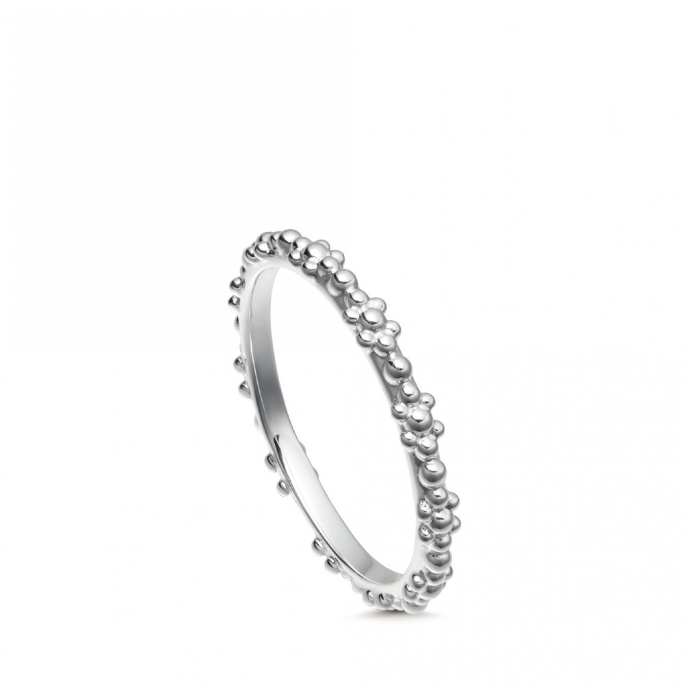 Landou Jewelry 925 Sterling Silver Stackable Ring Set Cubic Zirconia