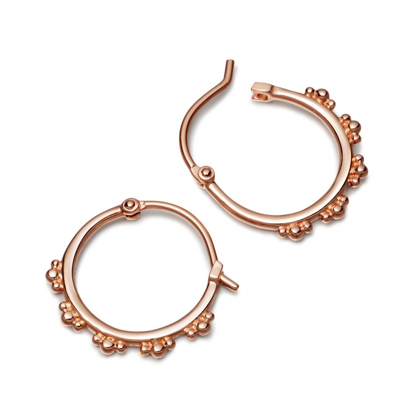 Landou Jewelry High Polish Sterling Silver Hoop Earrings for Women for Teen