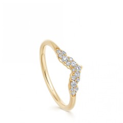 Landou Jewelry 925 Sterling Silver Cubic Zirconia CZ Setting Ring for Women for Teen