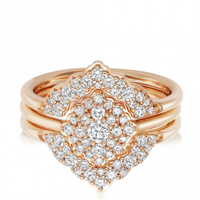 Landou Jewelry 925 Sterling Silver Cubic Zirconia CZ Setting Ring for Women for Teen