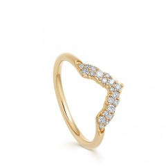 Landou Jewelry 925 Sterling Silver Cubic Zirconia CZ Setting Ring for Women for Teen