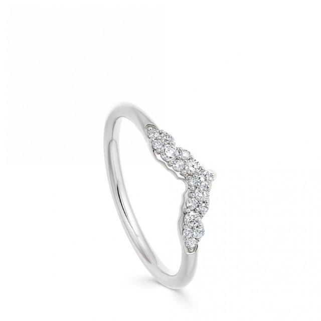 Landou Jewelry 925 Sterling Silver Cubic Zirconia CZ Setting Ring for Women for Teen