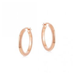 Landou Jewelry 925 Sterling Silver High Polish Large Hoop Earring for Women