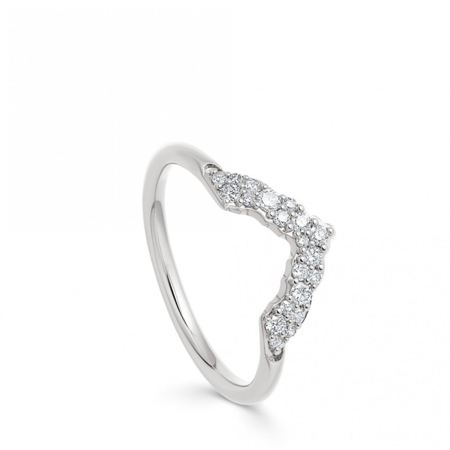 Landou Jewelry 925 Sterling Silver Cubic Zirconia CZ Setting Ring for Women for Teen