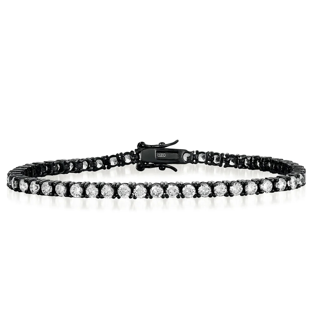 Landou Jewelry 925 Sterling Silver Cubic Zirconia Tennis Bracelet for Women
