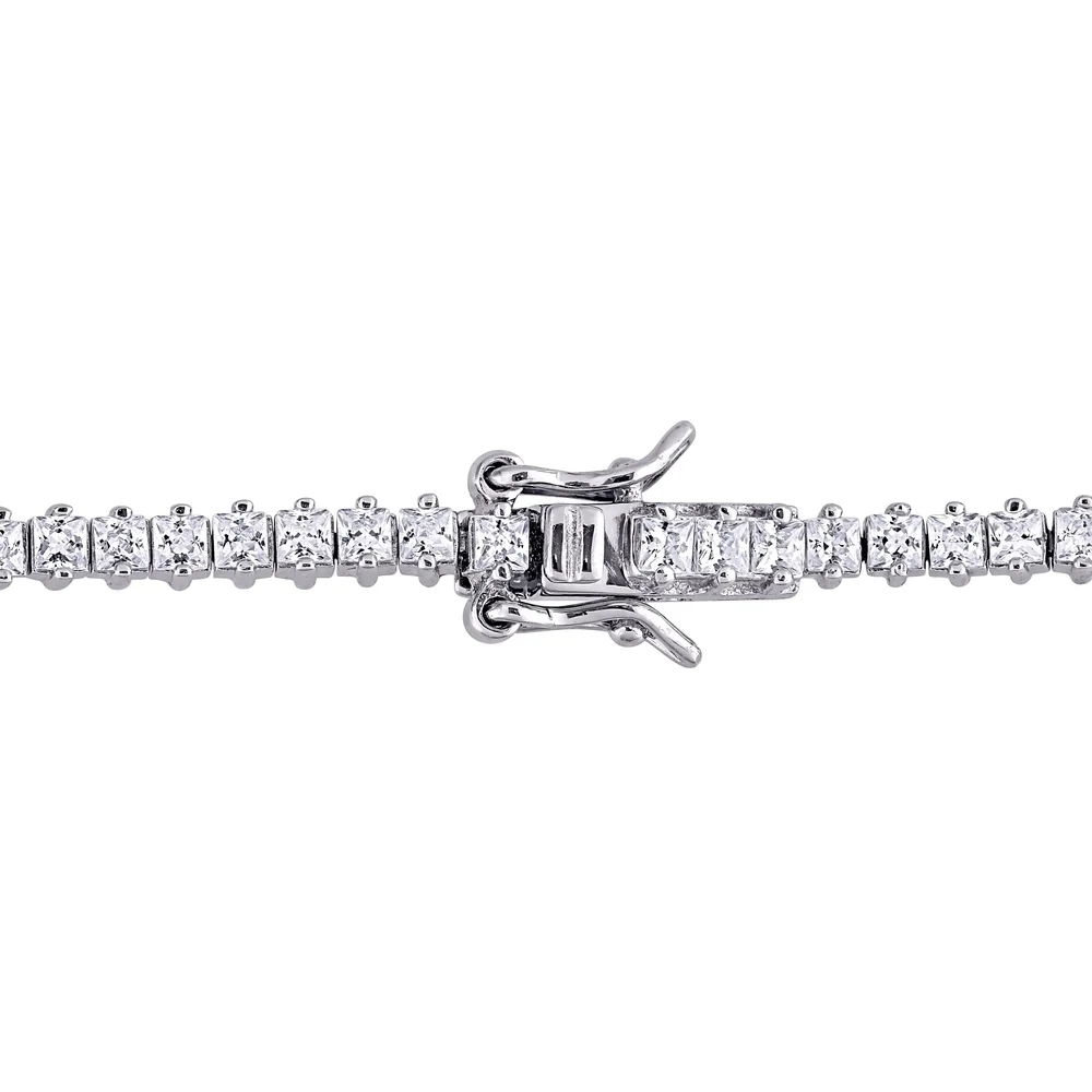 Landou Jewelry 925 Sterling Silver Cubic Zirconia Tennis Bracelet