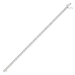 Landou Jewelry 925 Sterling Silver Rose-cut Cubic Zirconia Tennis Bracelet