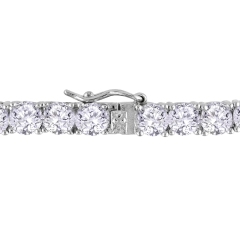 Landou Jewelry 925 Sterling Silver Classic Cubic Zirconia Link Tennis Bracelet for Women for Teen