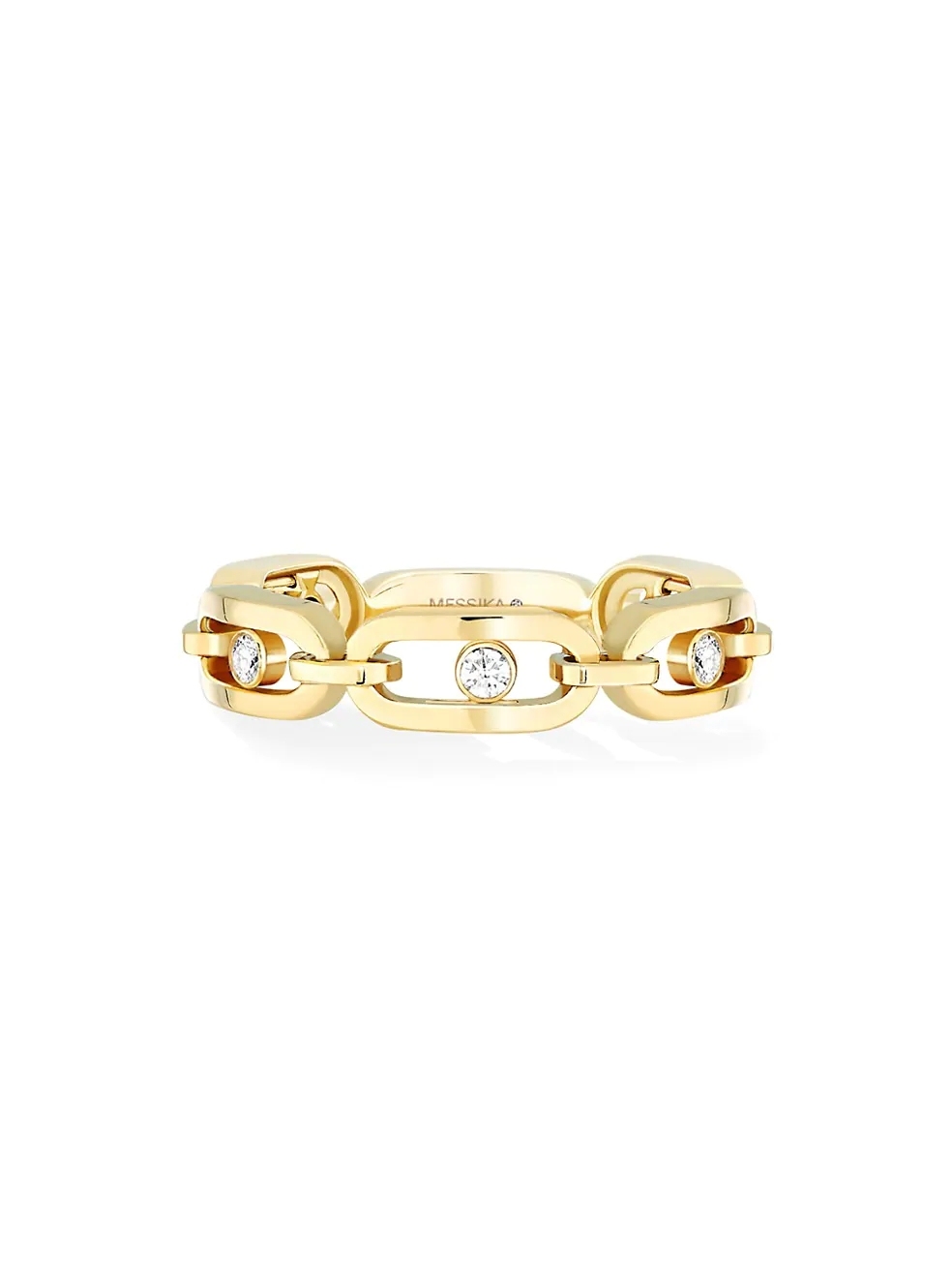 Landou Jewelry 18K Yellow Gold Plated Fake Diamond Women Ring