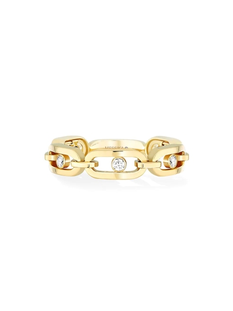 Landou Jewelry 18K Yellow Gold Plated Fake Diamond Women Ring