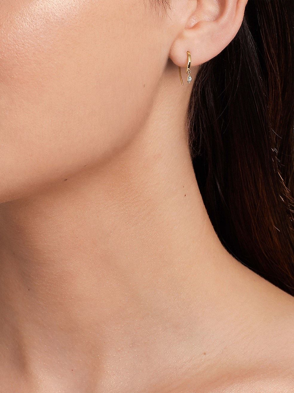 14K Yellow Gold & Cubic Zirconia Drop Earrings