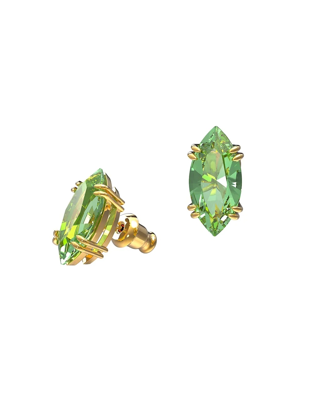 Brand Jewelry Gema Goldstone Crystal Stud Earrings