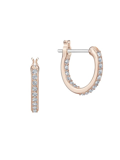 Symbolicn Rose Goldplated Crystal Star Charm Dangle Earrings