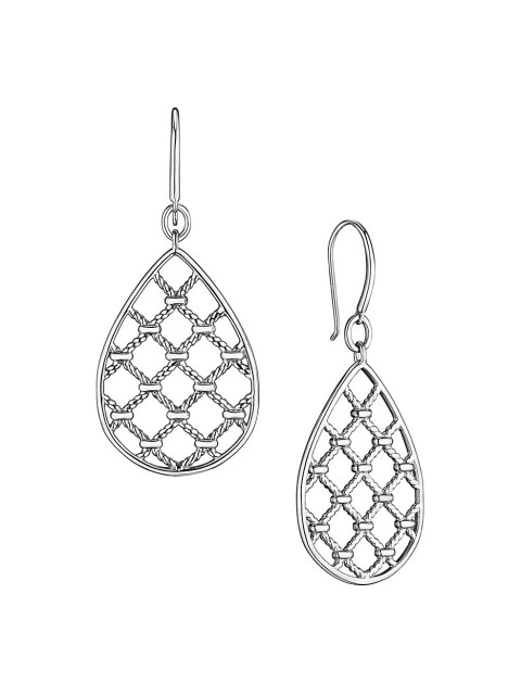 Landou Jewelry 925 Sterling Silver Teardrop Earrings