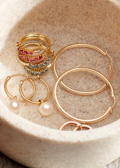 Custom Jewelry Drop Shell Pearl Hoop Earrings in Sterling Silver