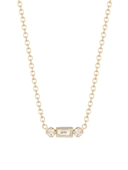 Baguette Diamond 14K Gold & Diamond Necklace