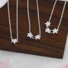 Extra Tiny Star Necklace in Sterling Silver, Custom Necklace, Adjustable Length, Extra Small Pendant, 16 inch to 18 inch