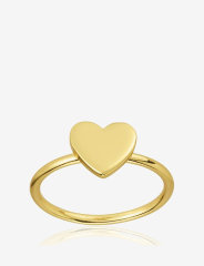 Landou Jewelry Wholesale 925 Sterling Silver Heart Ring, Silver and Gold