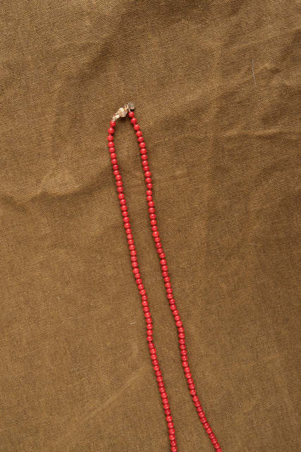 Landou Jewelry Manufacture 925 Sterling Silver Wholesale Sea Jewelry Sea Shell Pendant Red Bamboo Coral Beads Necklace Handmade Women Jewelry