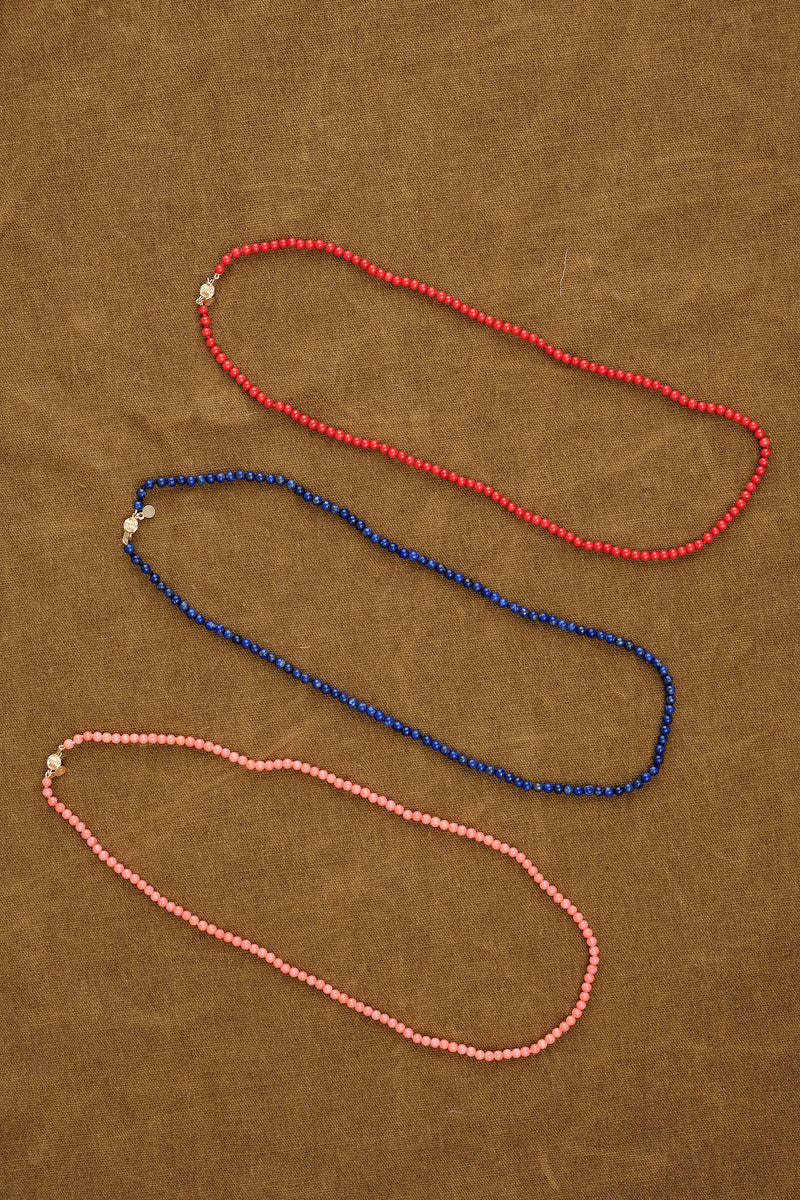 Landou Jewelry Manufacture 925 Sterling Silver Wholesale Sea Jewelry Sea Shell Pendant Red Bamboo Coral Beads Necklace Handmade Women Jewelry