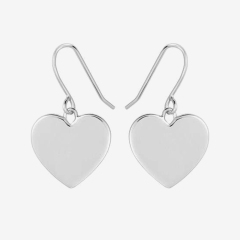 Landou Jewelry 925 Sterling Silver Small Love Tiny Heart Yellow Gold Drop Earrings