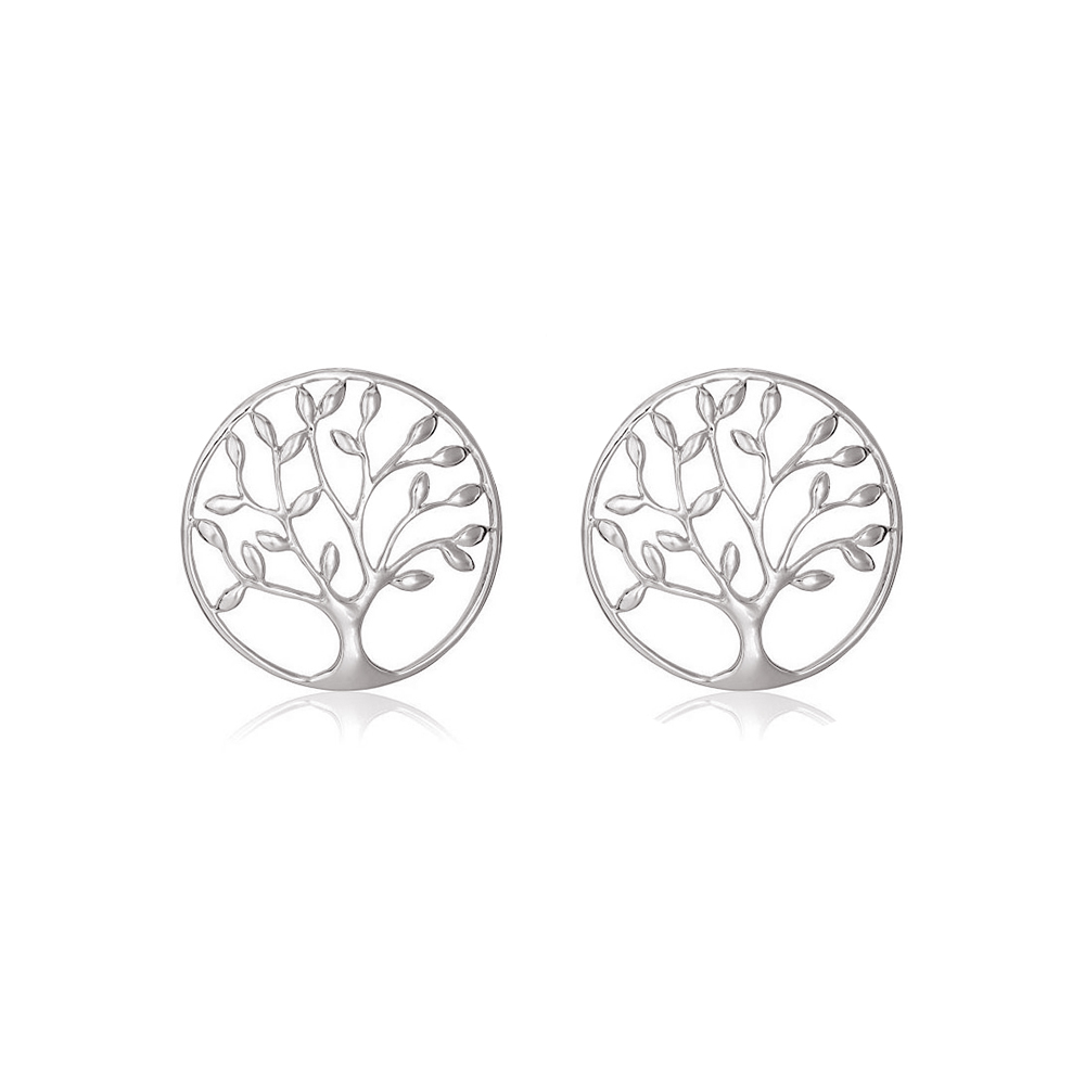 Landou Customized Jewelry Wholesale 925 Sterling Silver Tree of Life Earrings Australia Jewelry
