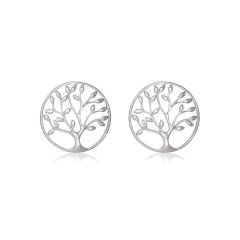 Landou Customized Jewelry Wholesale 925 Sterling Silver Tree of Life Earrings Australia Jewelry