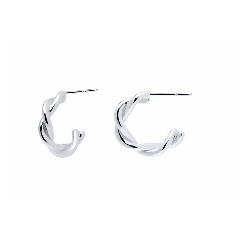 Fashion 18K Gold Plated Stud Earrings Simple Sterling Silver Vintage Earrings For Women