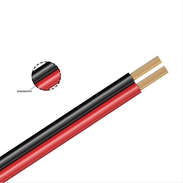 RVB COPPER CONDUCTOR PVC INSULATED FLATNO-SHEATHED FLEXIBLE WIRE