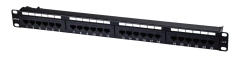 Unshielded Copper Cable Distribution Frame Cat6A/Cat.6/Cat.5e  19”1U 24x RJ45 UTP