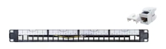 Unshielded Copper Cable Distribution Frame 19”1U 24x Keystone