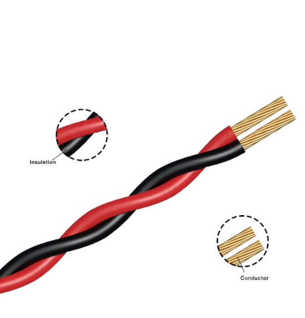 ZR-RVS COPPER CONDUCTOR FLAME RETARDANT POLYVINYLCHLORIDE IN SULATED TWISTED PAIR CABLE