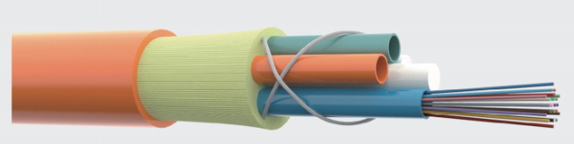 Indoor Loose Sheath Stranded Fibre Optic Cable GDX211, FRNC/LSOH 24F~144F