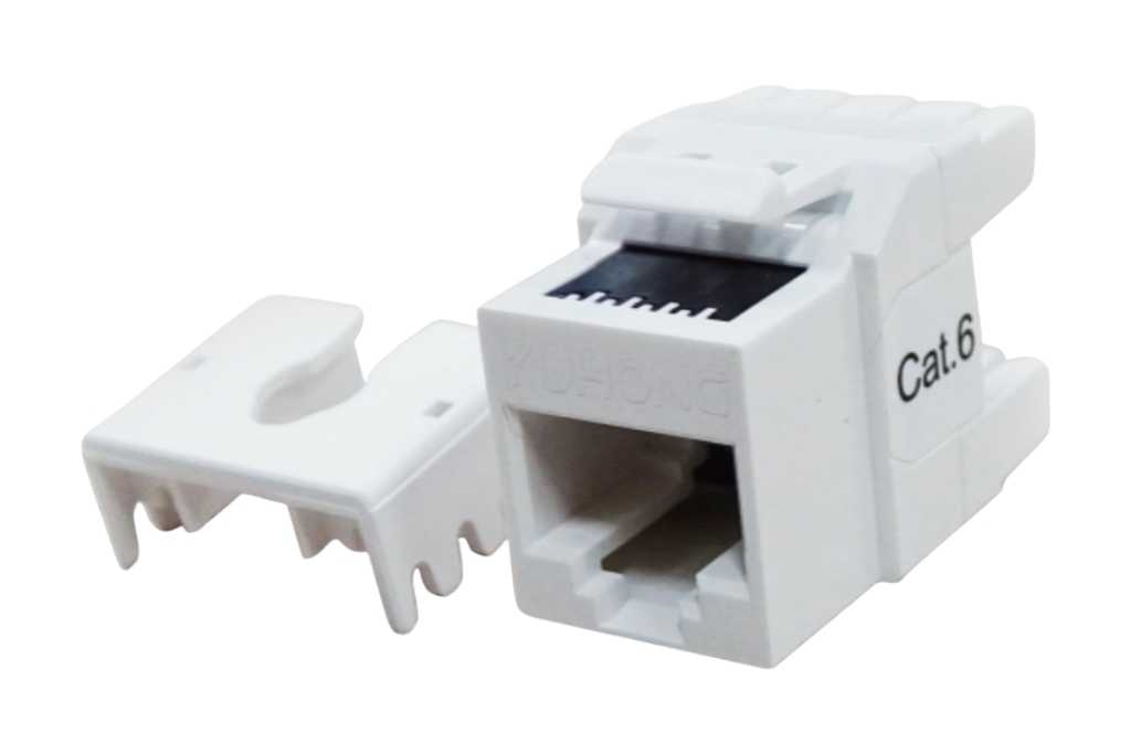Unshielded Module Cat.6A\Cat.6\Cat.5e Keystone 180° RJ45