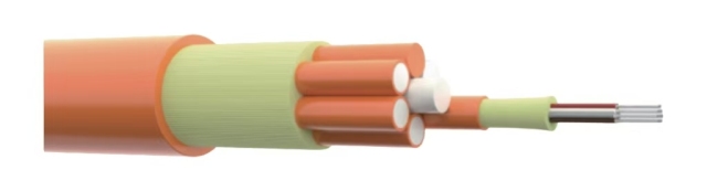 Indoor Tightly Wrapped Stranded Fibre Optic Cable GDX112，FR/PVC 24F~144F