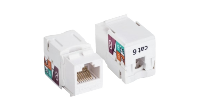 Unshielded Module Cat.6/Cat.5e Keystone 90° RJ45