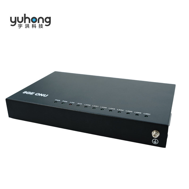 Iron Shell 8GE GPON Terminal ONU (Eight Network Port Data Type ONU)--GPU080-8GL-PSE